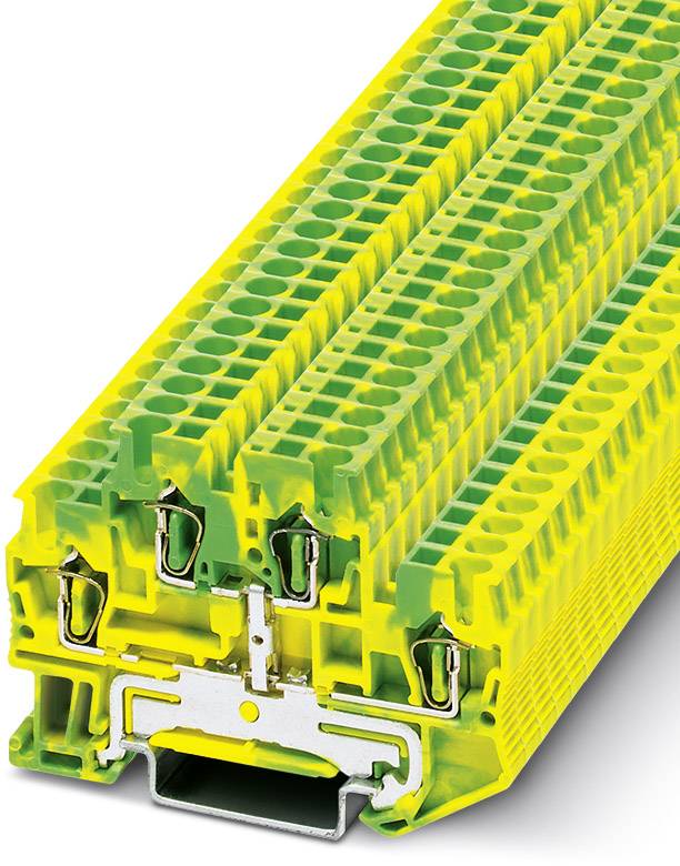 Bloc de jonction simple Phoenix Contact STTB 2,5-PE 3036026 vert, jaune 50 pc(s)