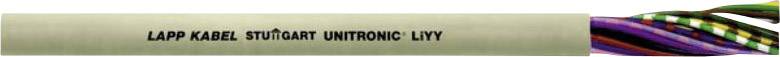Un câble multiconducteur portant l'inscription 'LAPP KABEL UNITRONIC LiYY', montrant des fils ouverts et colorés.