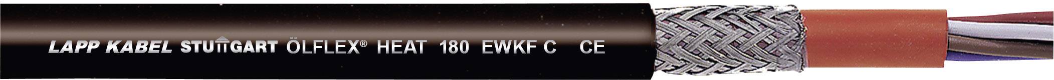 LAPP ÖLFLEX® HEAT 180 EWKF Câble pour hautes températures 2 x 1.5 mm² noir 46313/100 100 m
