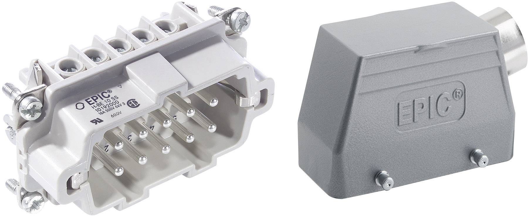 'Fiche et capot de protection d'un connecteur.'