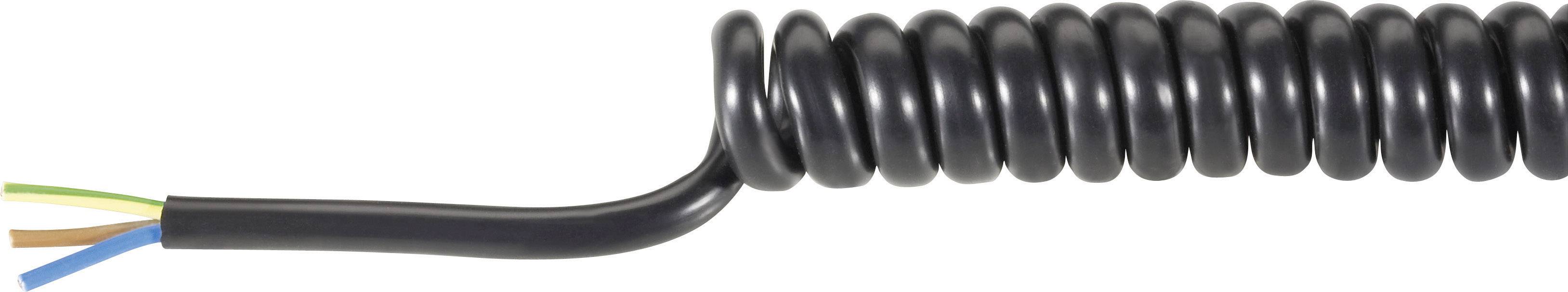 Câble spiralé Baude H05VVH8-F 37521P 300 mm / 900 mm 3 G 0.75 mm² noir 1 pc(s)