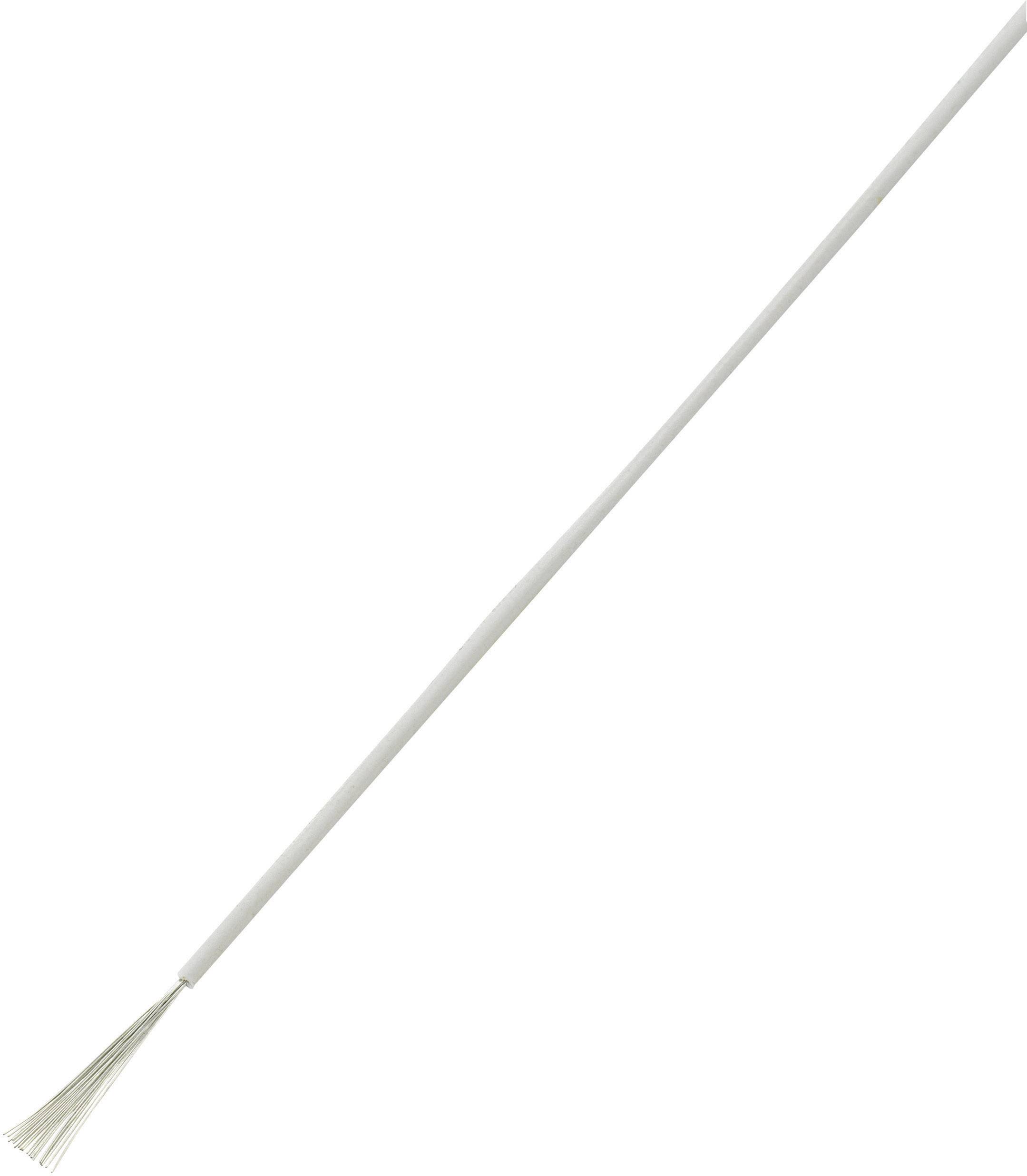 TRU COMPONENTS 1570696 Fil de câblage LiY 1 x 0.14 mm² blanc 100 m