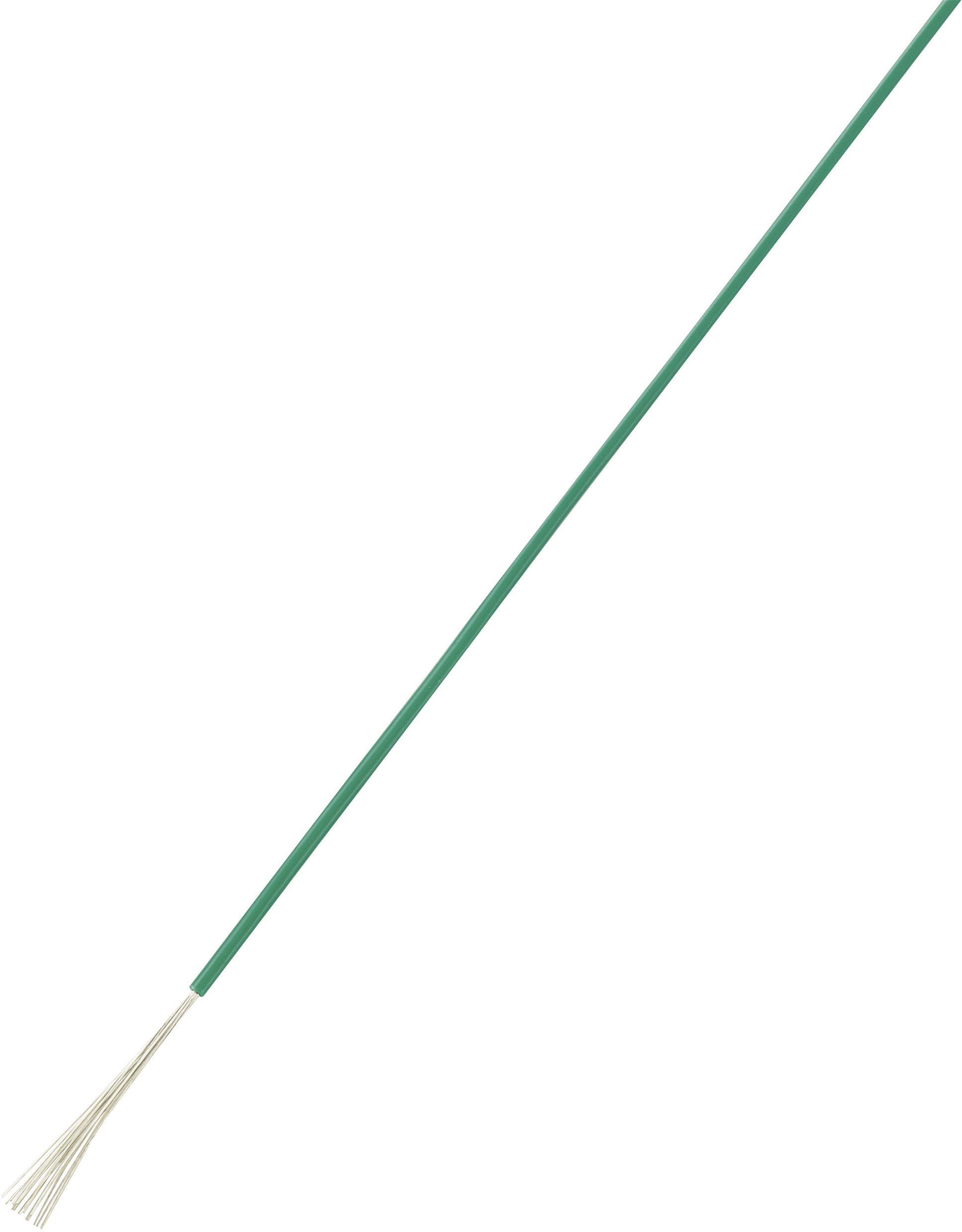 TRU COMPONENTS 1571476 Fil de câblage LiY 1 x 0.50 mm² vert 10 m