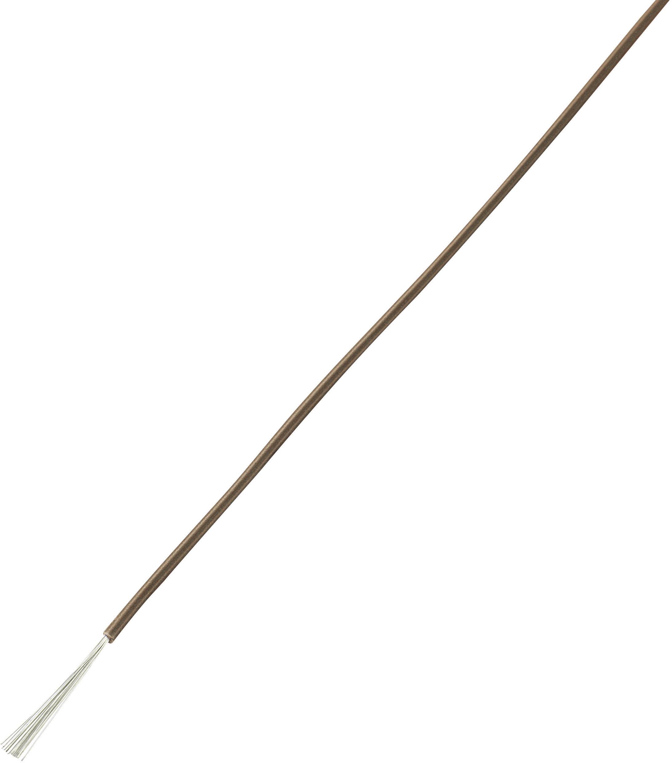 TRU COMPONENTS 1567843 Fil de câblage LiFY 1 x 0.75 mm² marron 10 m