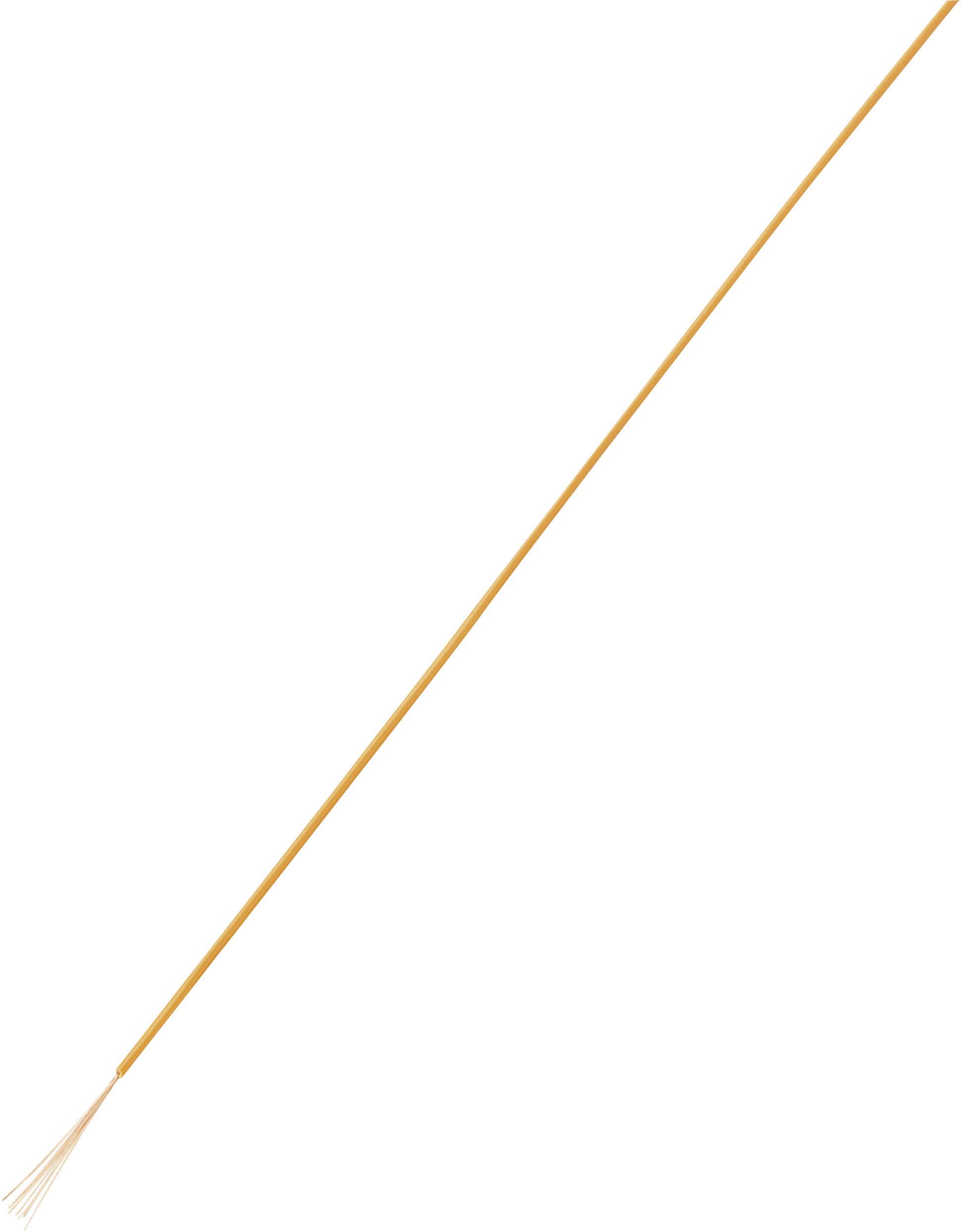 Un seul morceau de spaghetti orange sur un fond blanc.