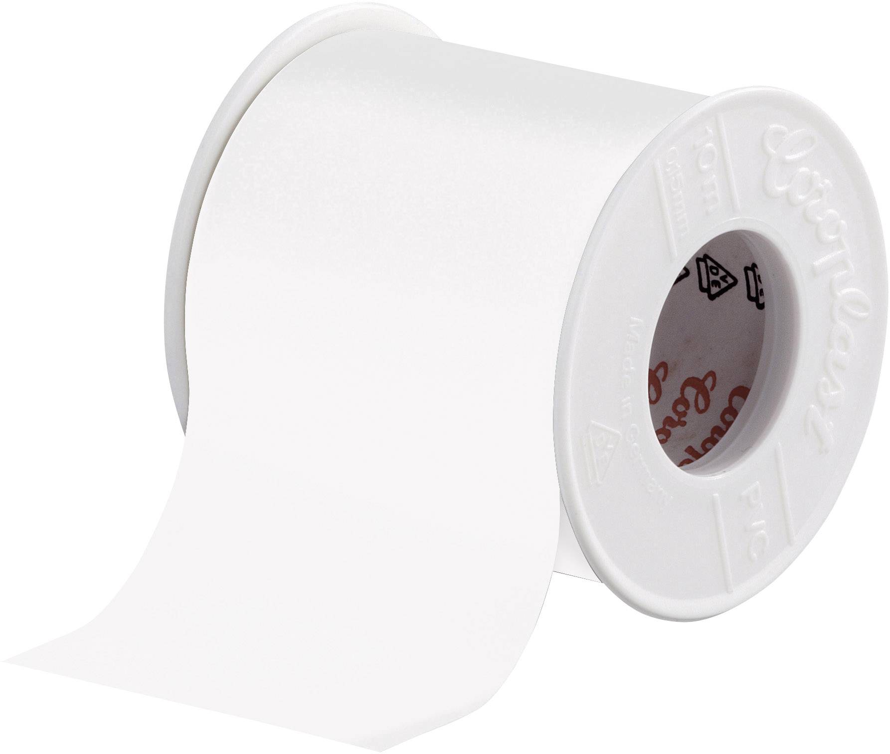 Petit rouleau blanc de ruban adhésif médical, adapté pour les bandages ou les soins des plaies.