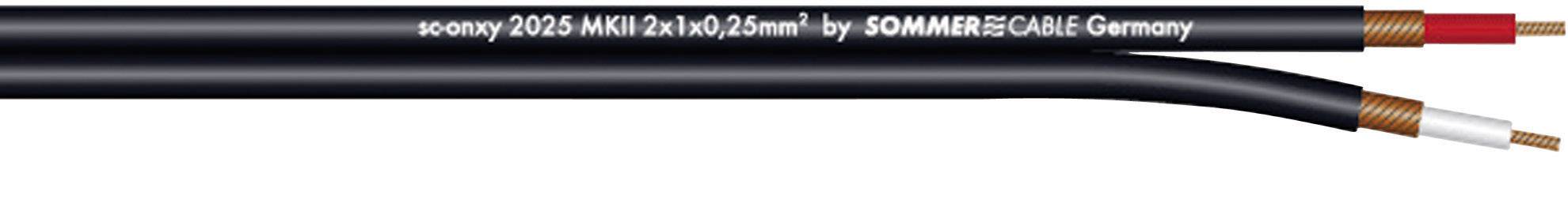 Sommer Cable 320-0101 Câble pour instruments 1 x 2 x 0.25 mm² noir Marchandise vendue au mètre
