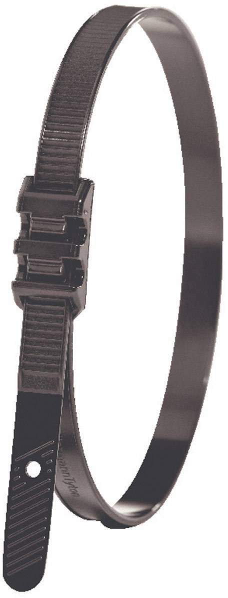 HellermannTyton 112-00013 LPH992 Serre-câble 355 mm 9 mm noir avec design de la tête arrondi, stabilisé aux UV