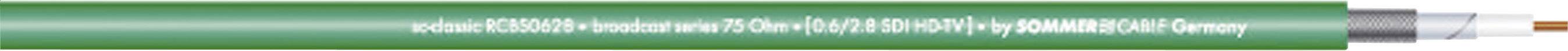 Sommer Cable 605-0104 0628 Câble vidéo 1 x 0.28 mm² vert Marchandise vendue au mètre