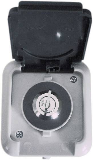 Serrure pour prise électrique EMZ 102047 à serrures différentes gris