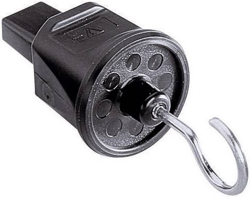 Embout crochet ILLU GAO 620322 pour câble plat de guirlande lumineuse PVC 230 V noir