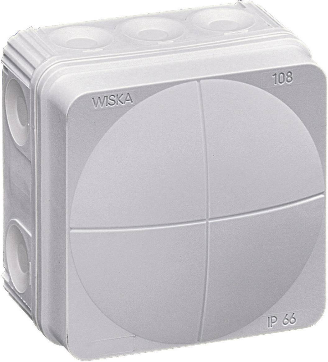 Boîte de dérivation Wiska 10060522 (L x l x H) 76 x 76 x 51 mm gris clair (RAL 7035) IP66