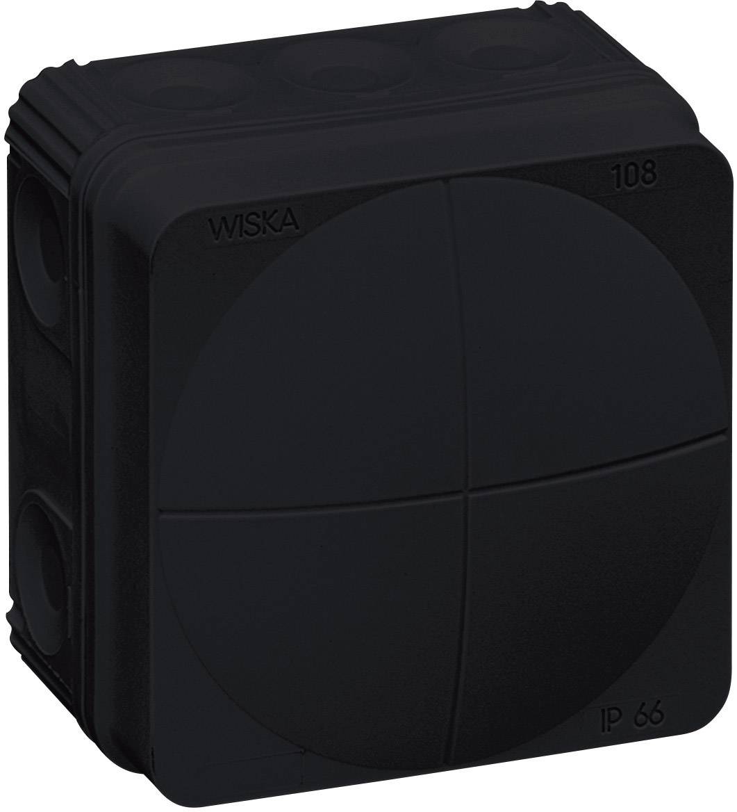 Boîte de dérivation Wiska 10061999 (L x l x H) 76 x 76 x 51 mm noir IP66