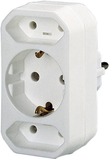 Basetech 1595417 1 pièce Bloc multiprise blanc
