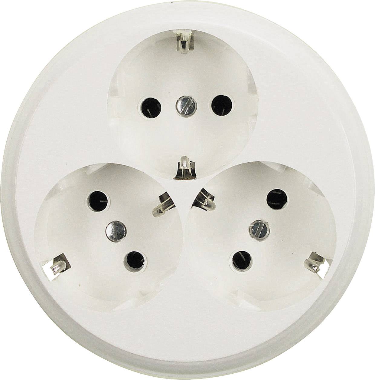 Prise de courant encastrable BLASS 0303 blanc x3