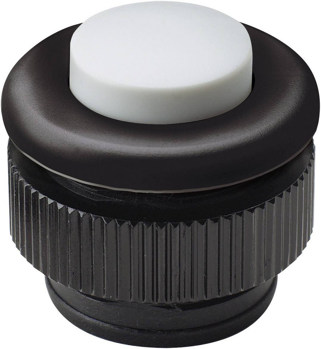 Bouton de sonnette simple Grothe 61031 noir, blanc 12 V/1,5 A