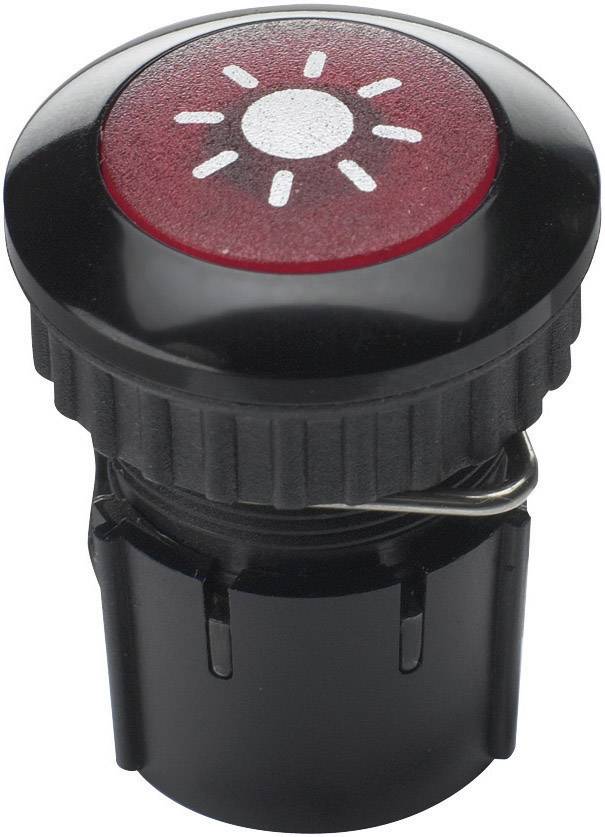 Bouton de sonnette simple Grothe 63032 noir 12 V/1,5 A
