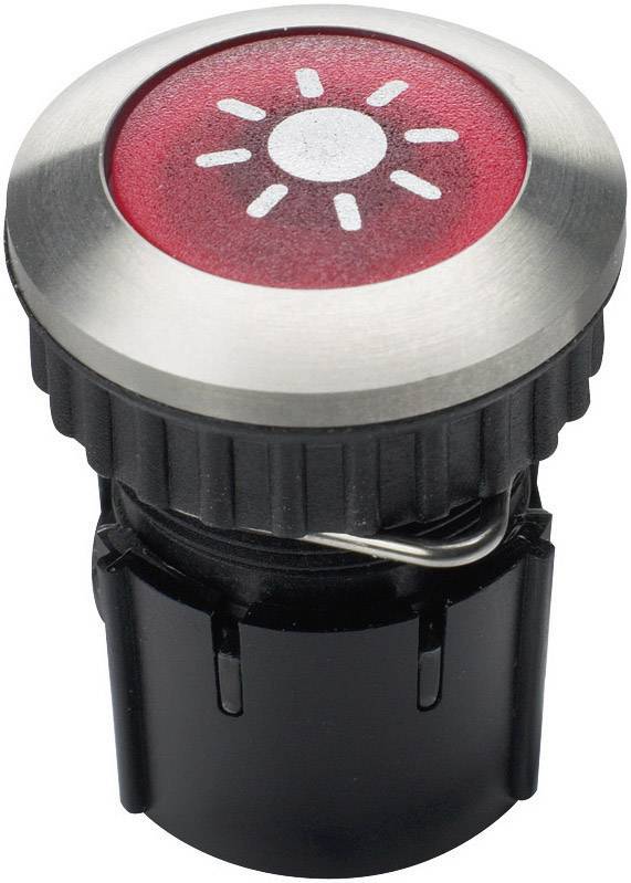 Bouton de sonnette simple Grothe 63052 acier inoxydable 12 V/1,5 A