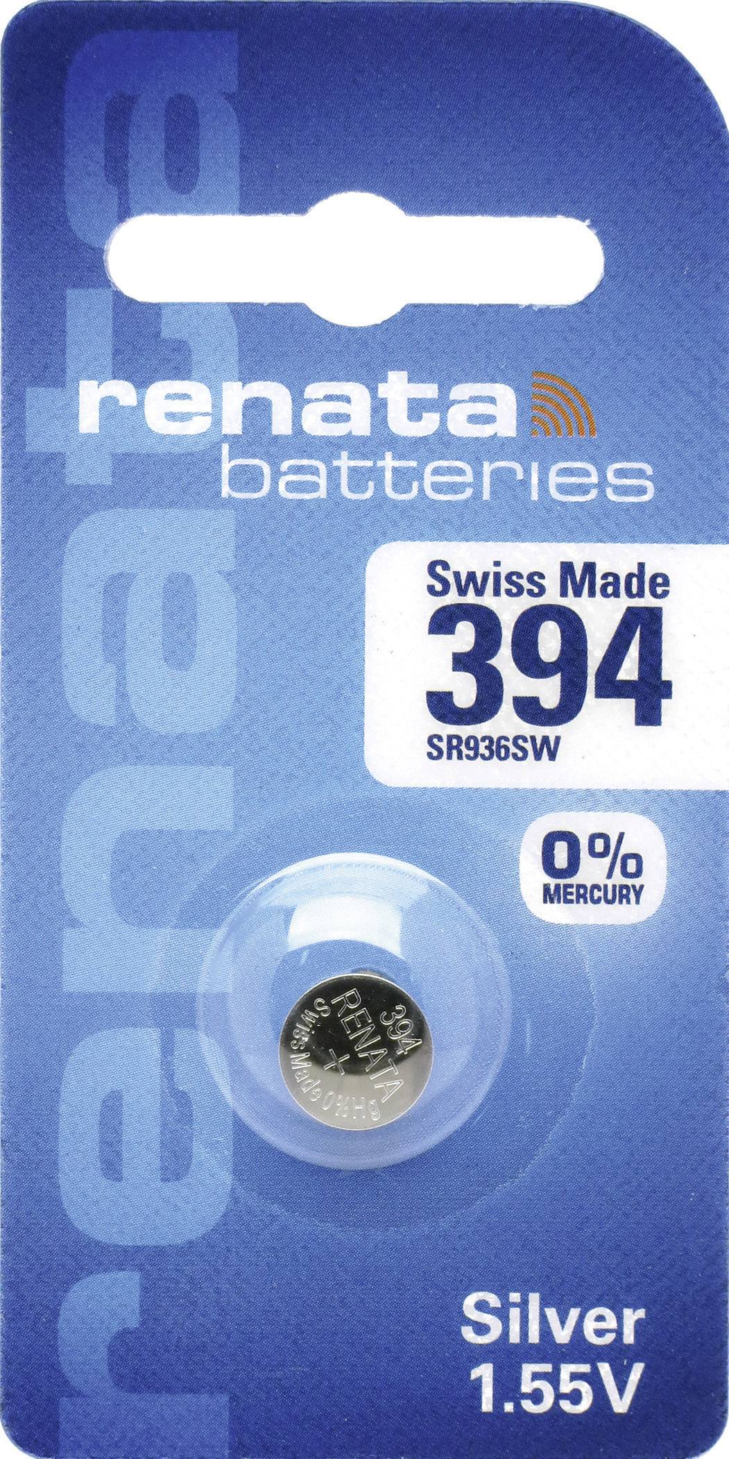 Pile bouton 394 oxyde d'argent Renata 84 mAh 1.55 V 1 pc(s)