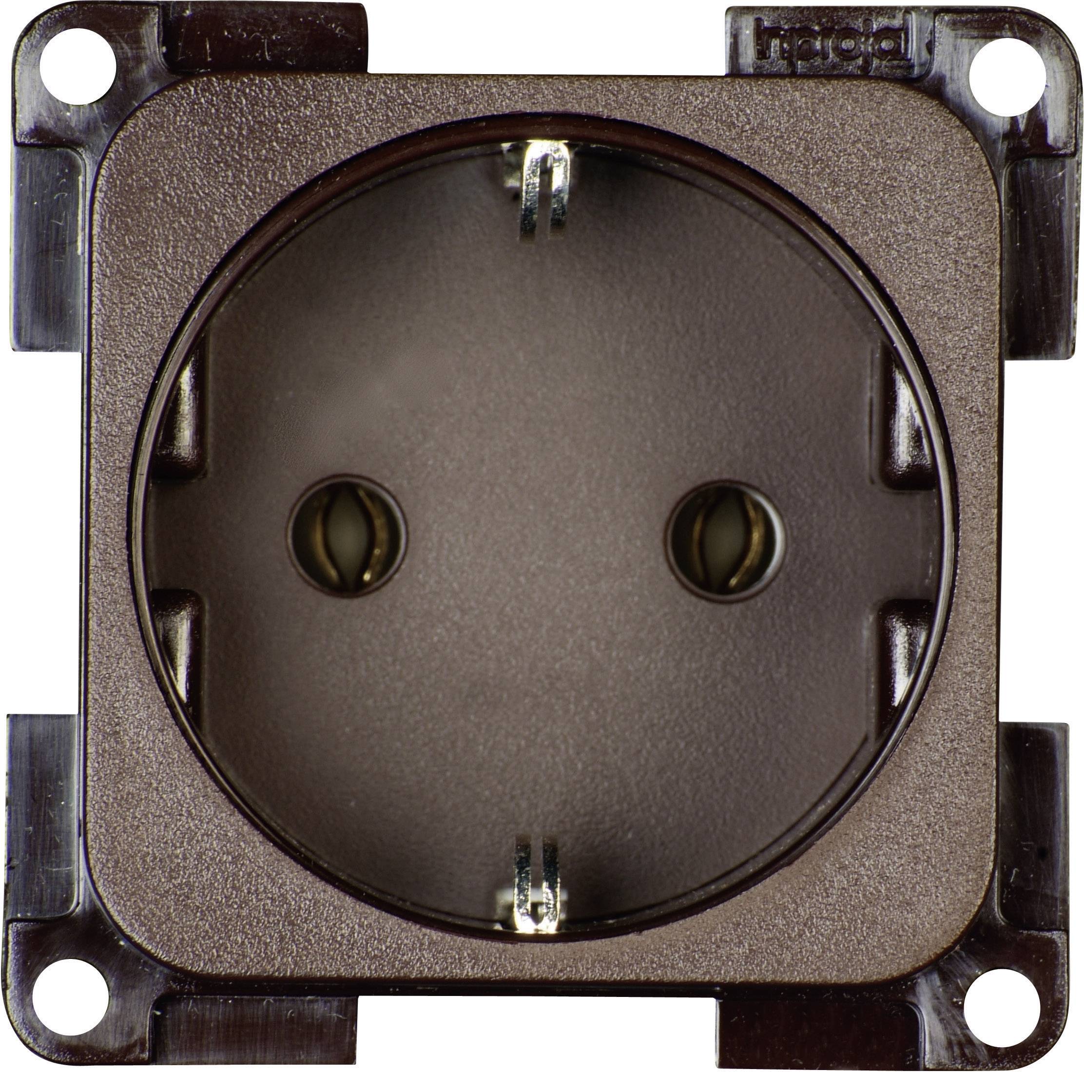 inprojal elektrosysteme Insert Prise 2P+T marron 102563 1 pc(s)