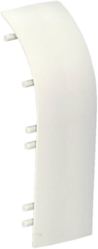 Couvercle en plastique blanc avec plusieurs supports à l'arrière, probablement destiné à des fins décoratives ou de protection.