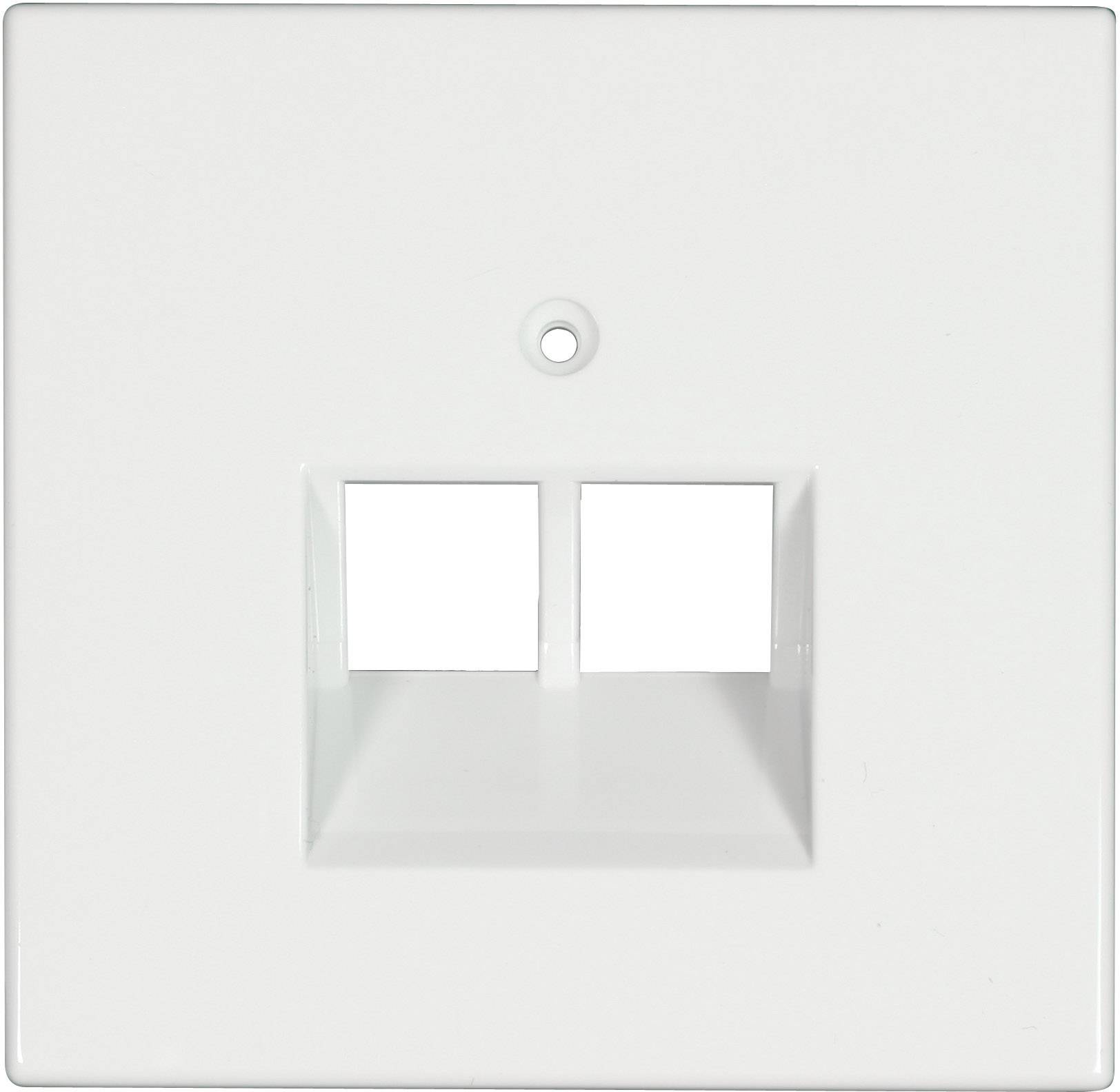 Prise réseau Jung LS969-2 UA WW blanc-alpin