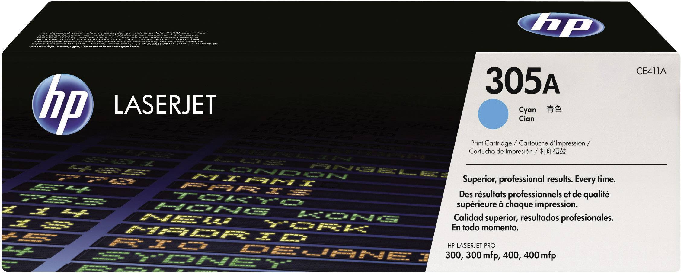 Cassette de toner d'origine HP 305A cyan CE411A