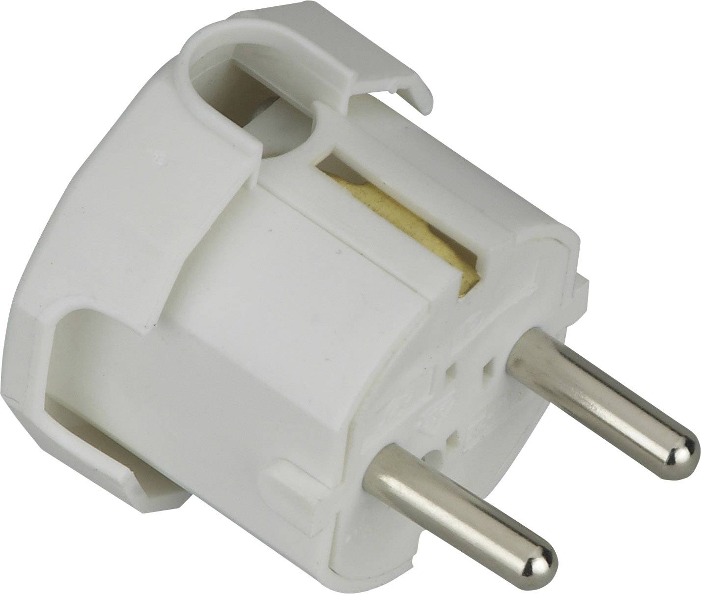 Fiche coudée à contact de protection GAO 627615 plastique 230 V blanc IP20