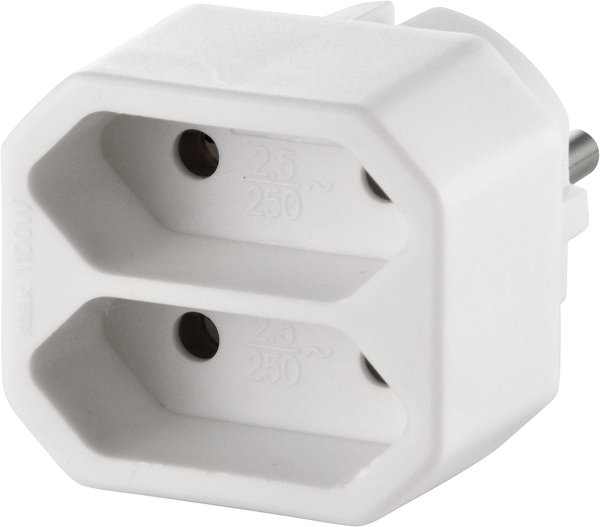 Basetech 1596298 1 pièce Bloc multiprise blanc