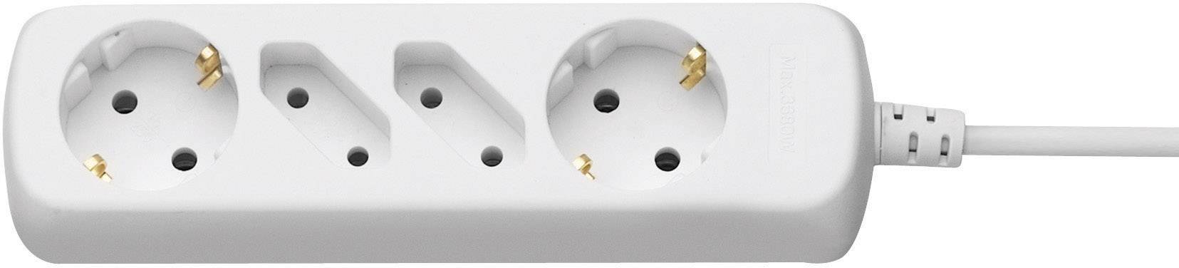 Multiprise x4 GAO 7122 blanc