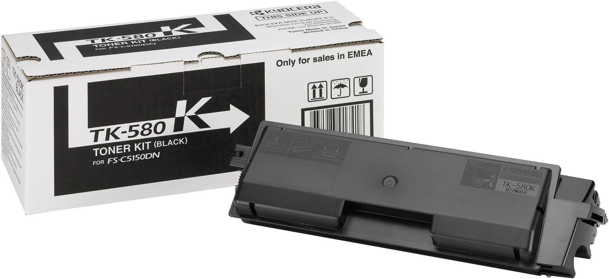 Cassette de toner d'origine Kyocera TK-580K noir