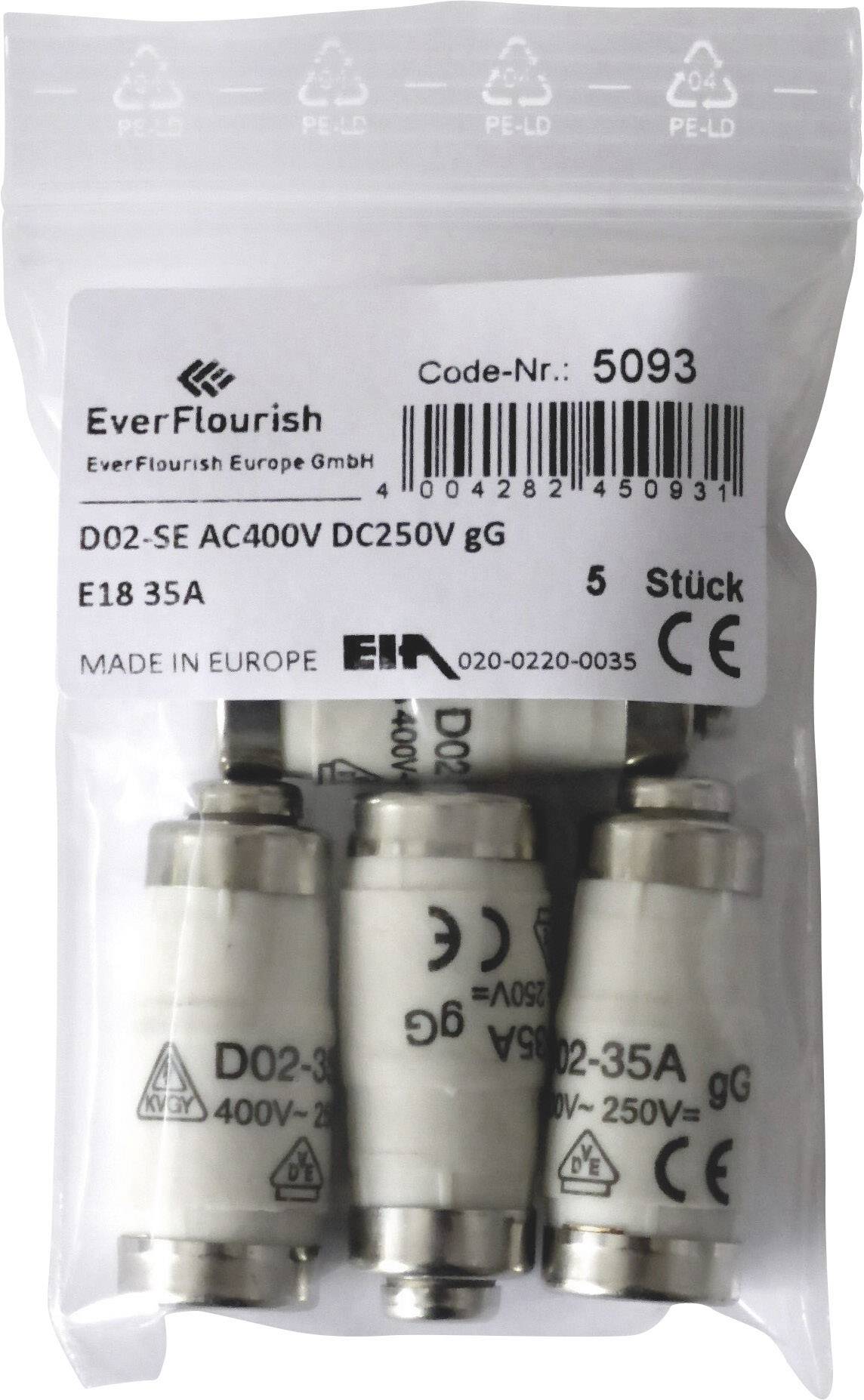 GAO 629286 Fusible Neozed Taille du fusible = D02 35 A