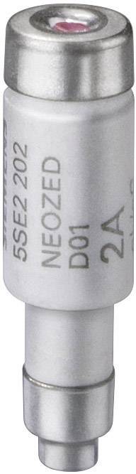 Un fusible Siemens portant l'inscription 'NEOZED', '5SE2 202', 'D01', '2A'. De forme cylindrique, avec des contacts métalliques aux deux extrémités.