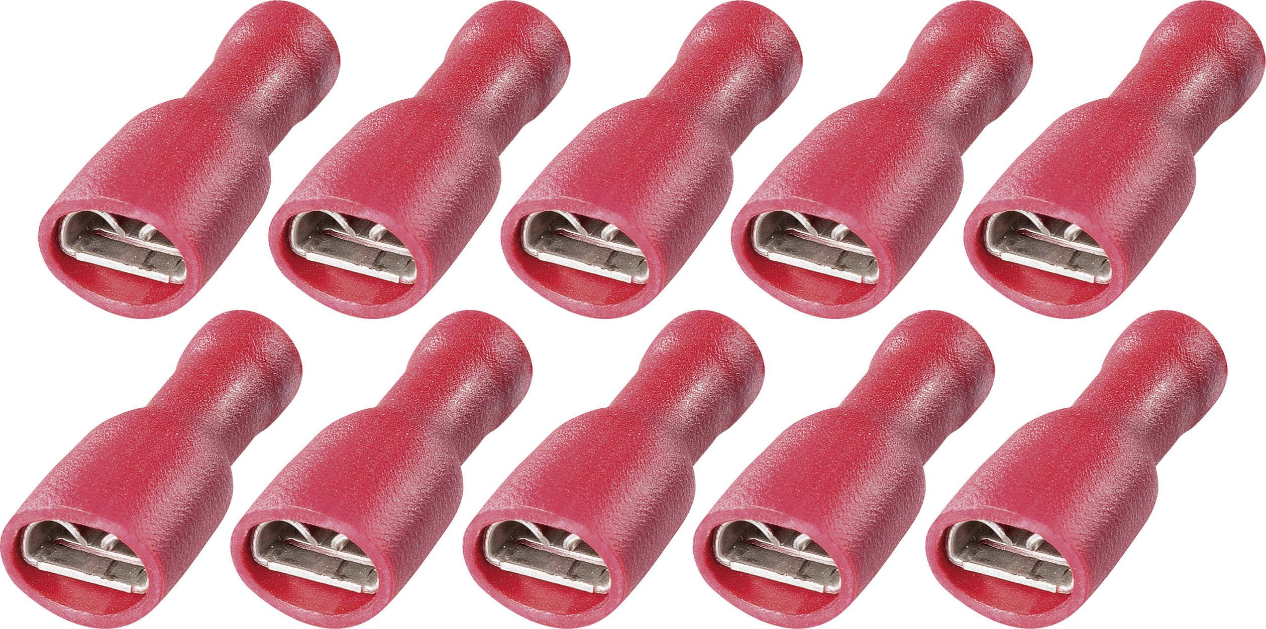 Cosses électriques femelle total isolées FSPV 6,3-6 0,5-1,5 mm² rouge
