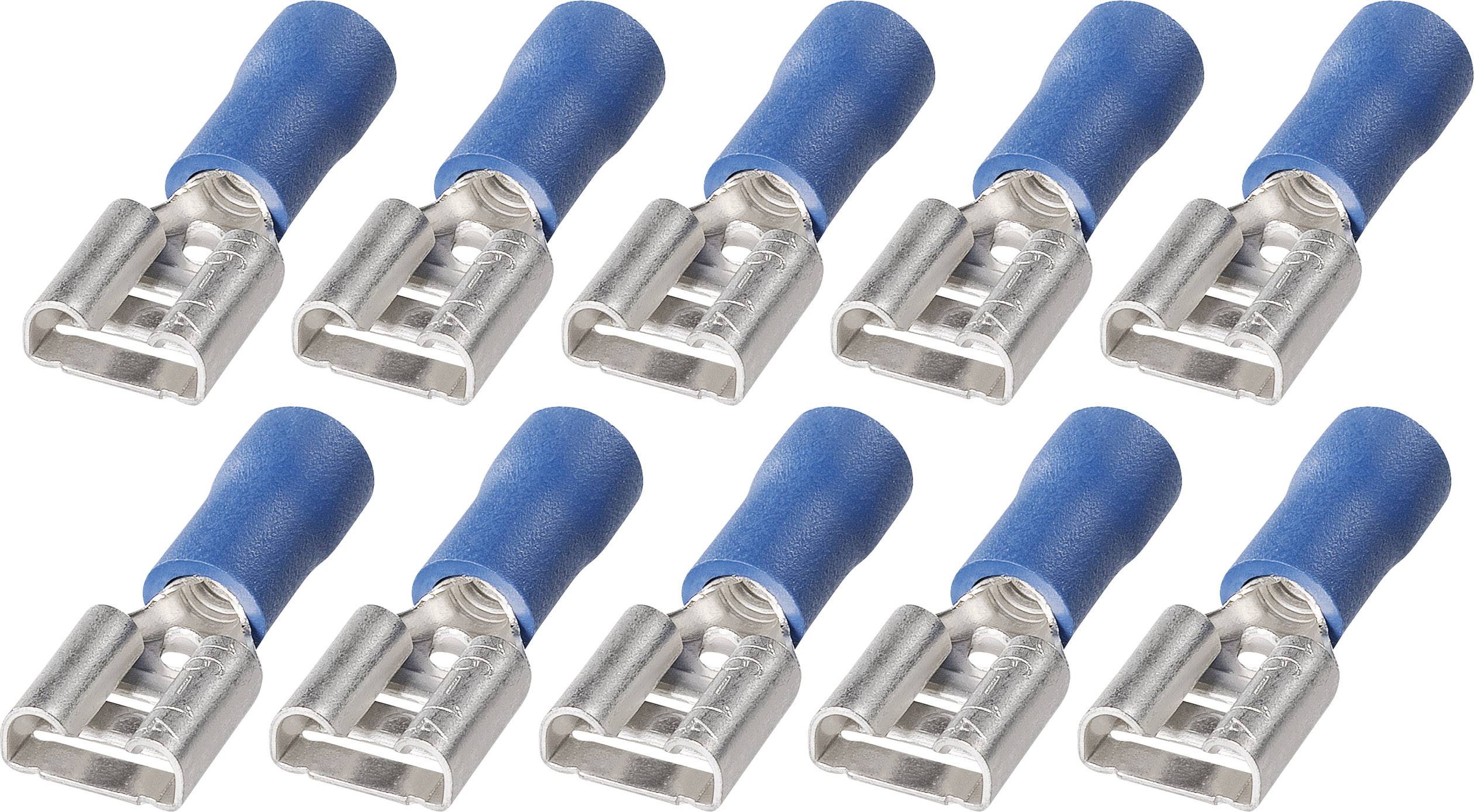 Cosses électriques femelle isolées FSPV 6,3-2,5 1,5-2,5 mm² bleu
