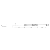Sonde d'immersion Greisinger GTF 1200/300 -200 à 1150 °C K Sonde d'immersion Greisinger GTF 1200/300 -200 à 1150 °C K