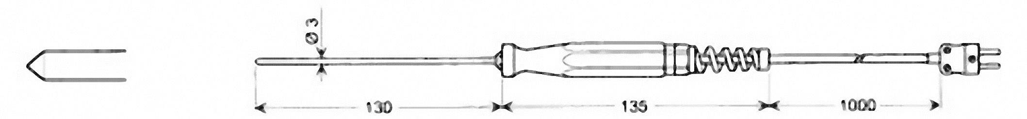 Greisinger GES 500 Sonde à piquer -65 à 550 °C sonde K