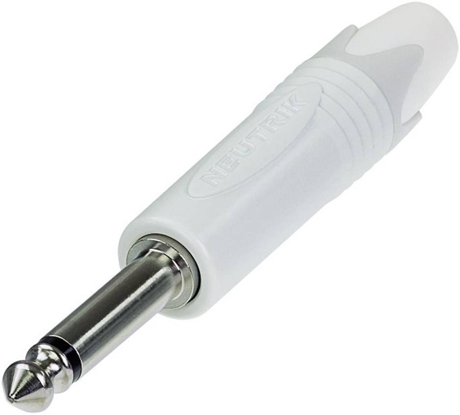 Jack 6.35 mm mâle, droit Neutrik NP2X-WT Nombre de pôles: 2 mono blanc 1 pc(s)