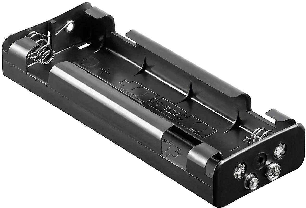 Support de pile 6x LR14 (C) Goobay 10876 raccordement par empreinte pile 9V (L x l x H) 159 x 57.3 x 24.9 mm