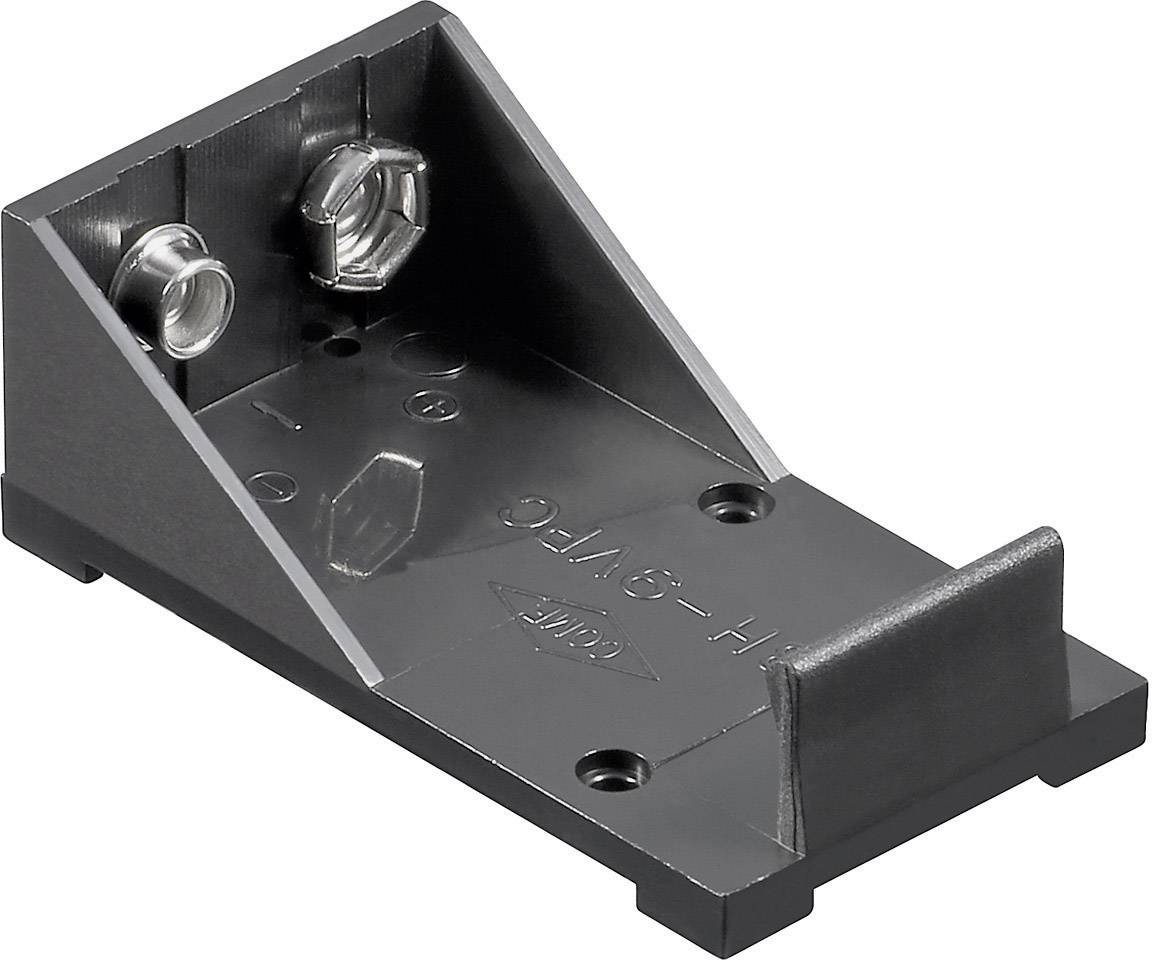 Support de pile 1x 6LR61 (9 V) Goobay 10878 raccordement à souder (L x l x H) 54 x 29 x 20 mm