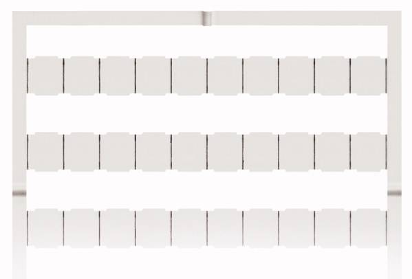 Un diagramme de test de vision optique avec plusieurs rangées horizontales de symboles répétitifs.