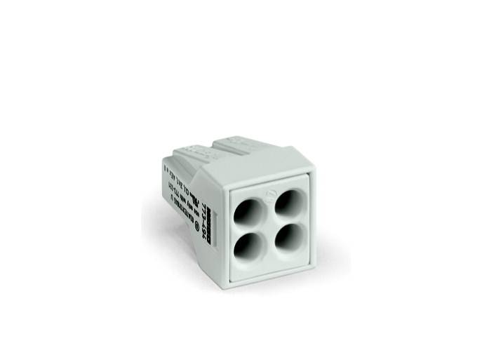 Borne de raccordement WAGO 773-494 flexible: - rigide: 0.75-2.5 mm² Nombre de pôles: 4 gris clair 1000 pc(s)