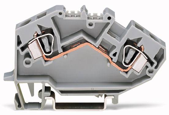 Borne de passage WAGO 782-992 8 mm ressort de traction Affectation: L gris 50 pc(s)