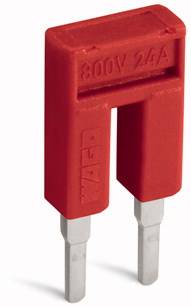 Connecteur rouge pour applications électriques, étiqueté '800V 24A', utilisé pour connecter des circuits électriques.