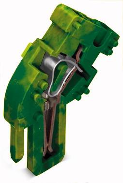 Borne d'extrémité WAGO 769-513/000-016 5 mm ressort de traction Affectation: terre vert, jaune 250 pc(s)