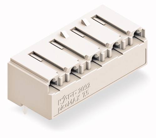 Boîtier femelle pour platines série 2092 WAGO 2092-3324 Nbr total de pôles 4 Pas: 7.50 mm 100 pc(s)