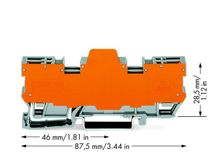 Répartiteur de base WAGO 769-162/769-313 5 mm ressort de traction Affectation: L gris 10 pc(s)