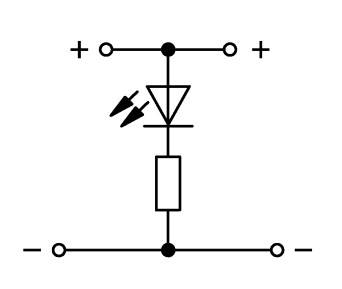 Borne LED à 2 étages WAGO 870-543/281-413 5 mm ressort de traction Affectation: L gris 50 pc(s)
