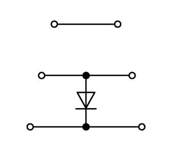 Borne à diode à 3 étages WAGO 870-590/281-676 5 mm ressort de traction Affectation: L gris 50 pc(s)