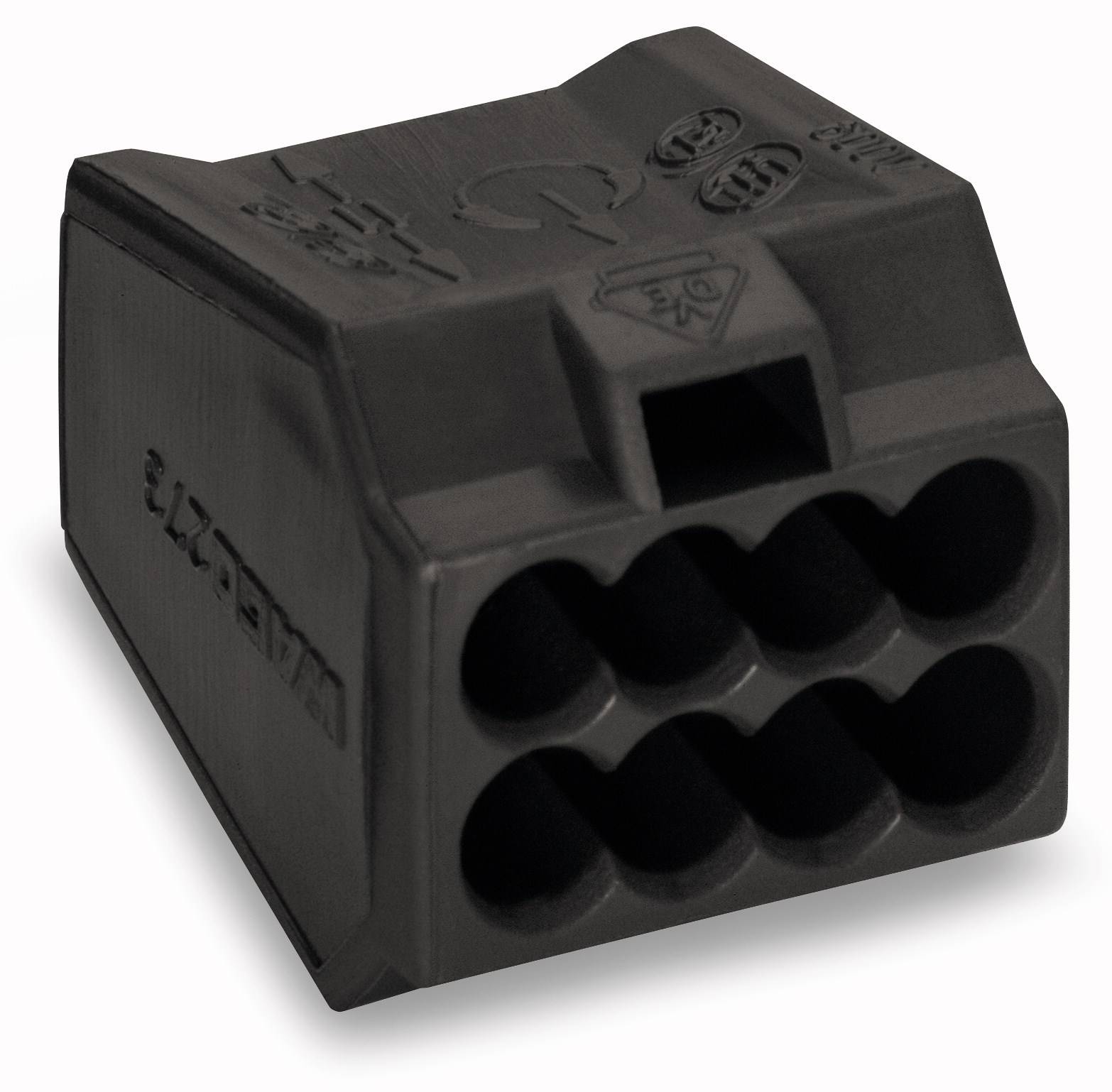 Borne de raccordement WAGO 273-103 flexible: - rigide: 0.75-2.5 mm² Nombre de pôles (num): 8 gris foncé 500 pc(s)